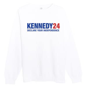 Kennedy 24 Declare Your Independence Rfk Jr Robert F Kennedy Jr For President Premium Crewneck Sweatshirt