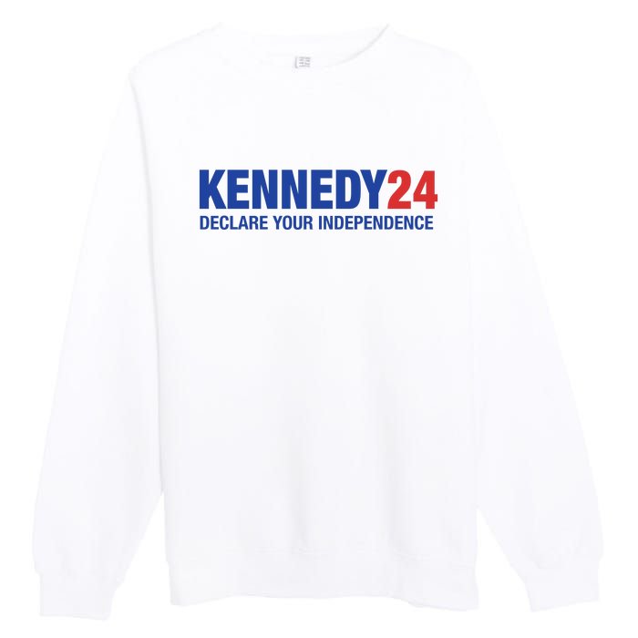 Kennedy 24 Declare Your Independence Rfk Jr Robert F Kennedy Jr For President Premium Crewneck Sweatshirt