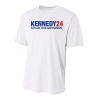 Kennedy 24 Declare Your Independence Rfk Jr Robert F Kennedy Jr For President Performance Sprint T-Shirt