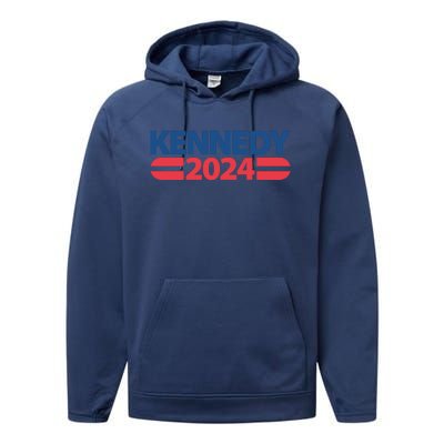 Kennedy 2024 Election Logo Performance Fleece Hoodie