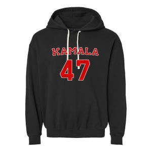 Kamala 2024 Election 47 Victory Win President Inauguration Garment-Dyed Fleece Hoodie