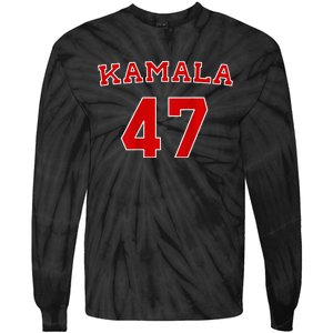 Kamala 2024 Election 47 Victory Win President Inauguration Tie-Dye Long Sleeve Shirt