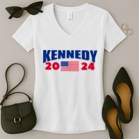 Kennedy 2024 For President Women's V-Neck T-Shirt