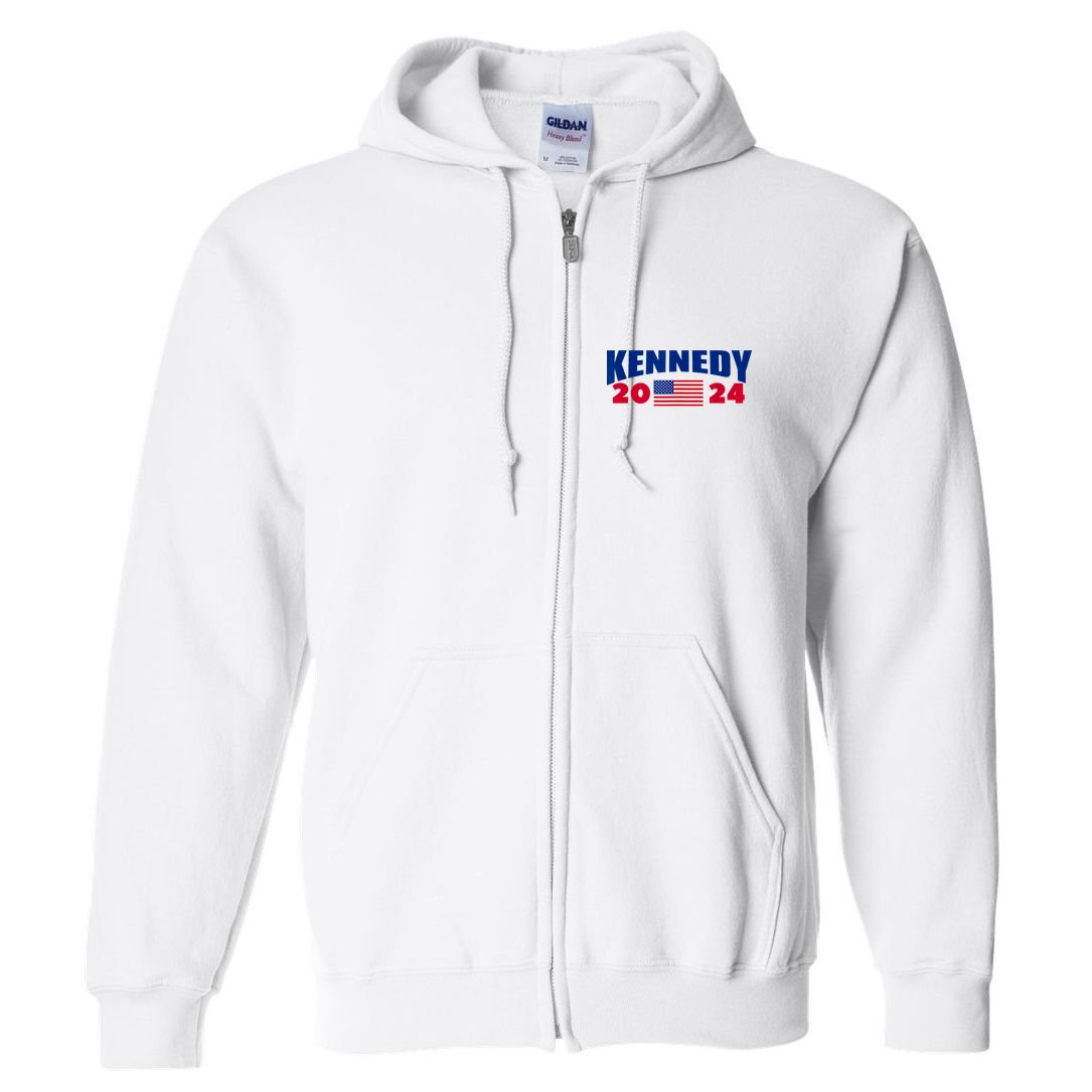 Kennedy 2024 For President Full Zip Hoodie