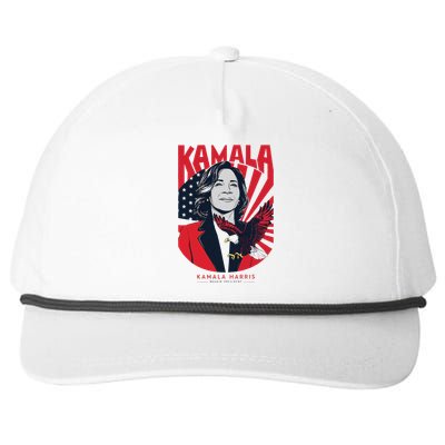 Kamalaharris 2024 For President Campaign Snapback Five-Panel Rope Hat