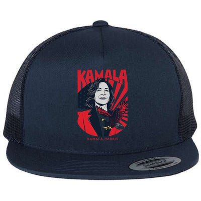 Kamalaharris 2024 For President Campaign Flat Bill Trucker Hat