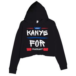 Kanye 2024 For President Crop Fleece Hoodie