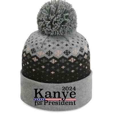 Kanye 2024 For President The Baniff Cuffed Pom Beanie