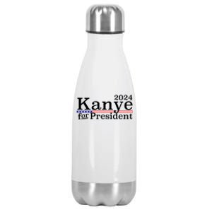 Kanye 2024 For President Stainless Steel Insulated Water Bottle