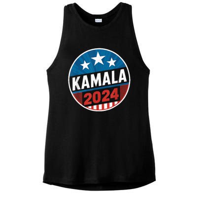 Kamalaharris 2024 For President Campaign Ladies PosiCharge Tri-Blend Wicking Tank