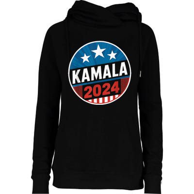 Kamalaharris 2024 For President Campaign Womens Funnel Neck Pullover Hood