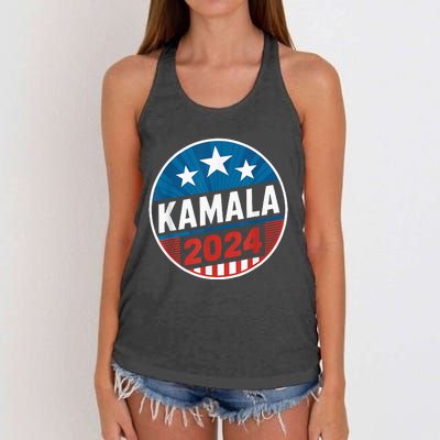 Kamalaharris 2024 For President Campaign Women's Knotted Racerback Tank