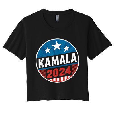 Kamalaharris 2024 For President Campaign Women's Crop Top Tee