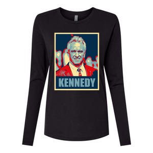 Kennedy 2024 For President Election Poster Womens Cotton Relaxed Long Sleeve T-Shirt