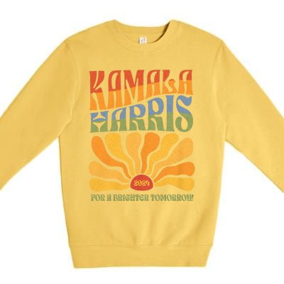 Kamala 2024 For The Brighter Tomorrow Harris 2024 Premium Crewneck Sweatshirt