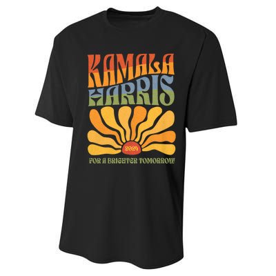 Kamala 2024 For The Brighter Tomorrow Harris 2024 Performance Sprint T-Shirt