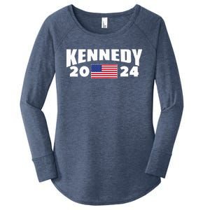 Kennedy 2024 For President Election Women's Perfect Tri Tunic Long Sleeve Shirt