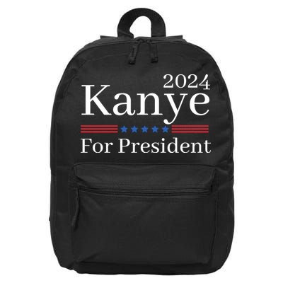 Kanye 2024 For President 16 in Basic Backpack