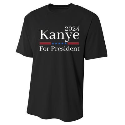 Kanye 2024 For President Performance Sprint T-Shirt