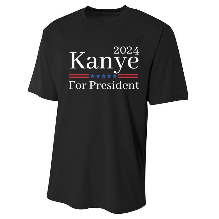 Kanye 2024 For President Performance Sprint T-Shirt