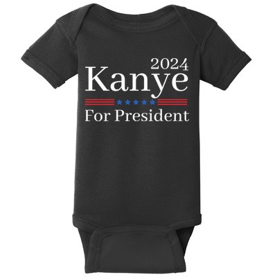 Kanye 2024 For President Baby Bodysuit