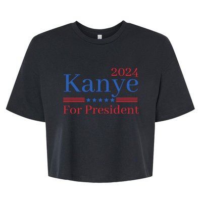 Kanye 2024 For President Bella+Canvas Jersey Crop Tee