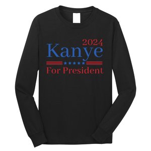 Kanye 2024 For President Long Sleeve Shirt