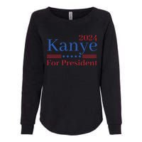 Kanye 2024 For President Womens California Wash Sweatshirt