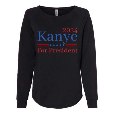 Kanye 2024 For President Womens California Wash Sweatshirt