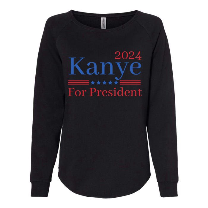 Kanye 2024 For President Womens California Wash Sweatshirt