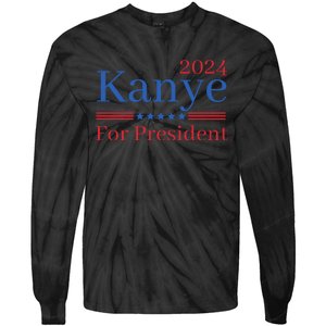 Kanye 2024 For President Tie-Dye Long Sleeve Shirt