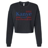 Kanye 2024 For President Cropped Pullover Crew