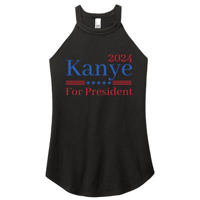 Kanye 2024 For President Women's Perfect Tri Rocker Tank