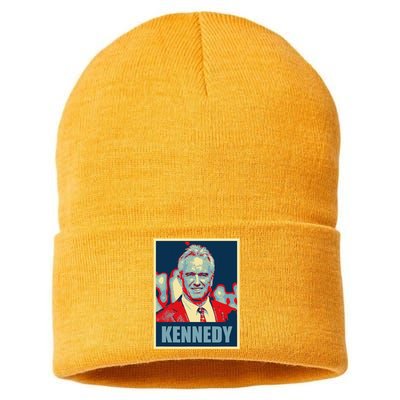 Kennedy 2024 For President Election Poster Sustainable Knit Beanie