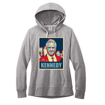 Kennedy 2024 For President Election Poster Women's Fleece Hoodie