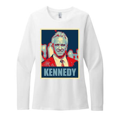 Kennedy 2024 For President Election Poster Womens CVC Long Sleeve Shirt