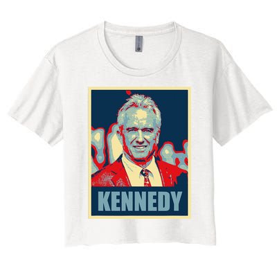 Kennedy 2024 For President Election Poster Women's Crop Top Tee