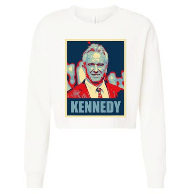 Kennedy 2024 For President Election Poster Cropped Pullover Crew