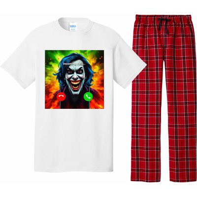 Kamala 2024 Horror Incoming Call From Evil Jonkler Halloween Pajama Set