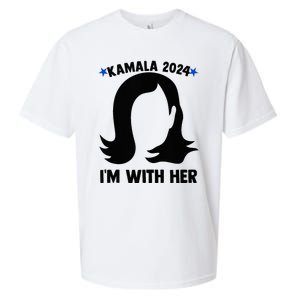 Kamala 2024 IM With Her Silhouette President Vote Blue Usa Sueded Cloud Jersey T-Shirt