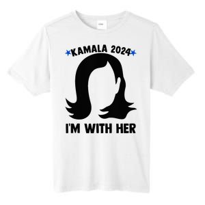 Kamala 2024 IM With Her Silhouette President Vote Blue Usa Tall Fusion ChromaSoft Performance T-Shirt