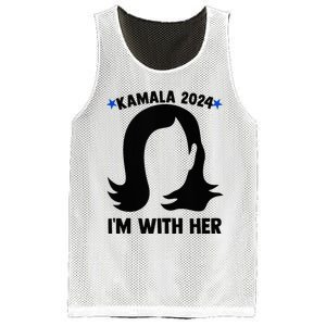 Kamala 2024 IM With Her Silhouette President Vote Blue Usa Mesh Reversible Basketball Jersey Tank