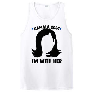 Kamala 2024 IM With Her Silhouette President Vote Blue Usa PosiCharge Competitor Tank