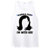 Kamala 2024 IM With Her Silhouette President Vote Blue Usa PosiCharge Competitor Tank