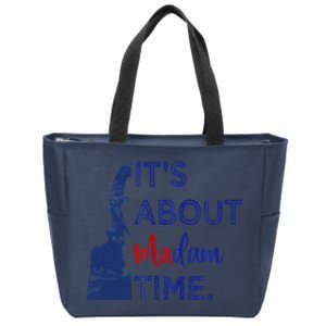 Kamala 2024 ItS About Madam Time President Election Voting Zip Tote Bag