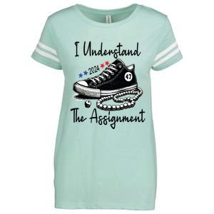 Kamala 2024 I Understand The Assignment Chucks And Pearls Enza Ladies Jersey Football T-Shirt