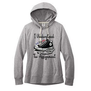 Kamala 2024 I Understand The Assignment Chucks And Pearls Women's Fleece Hoodie