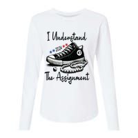 Kamala 2024 I Understand The Assignment Chucks And Pearls Womens Cotton Relaxed Long Sleeve T-Shirt