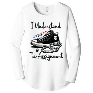 Kamala 2024 I Understand The Assignment Chucks And Pearls Women's Perfect Tri Tunic Long Sleeve Shirt