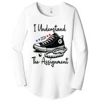 Kamala 2024 I Understand The Assignment Chucks And Pearls Women's Perfect Tri Tunic Long Sleeve Shirt